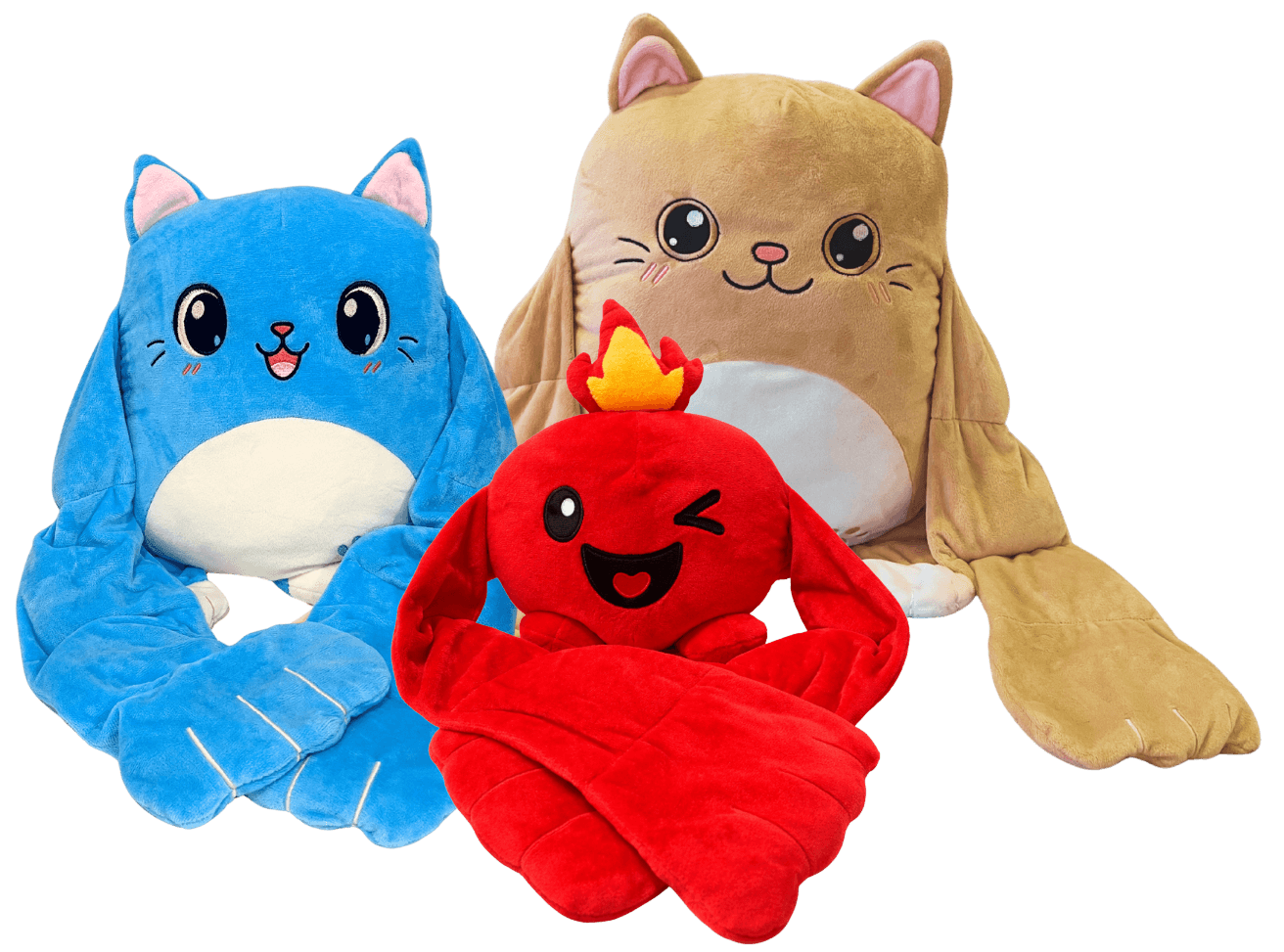 1 Huggypal Combo (1 Peeko, 1 Meego and 1 Sambalina) 